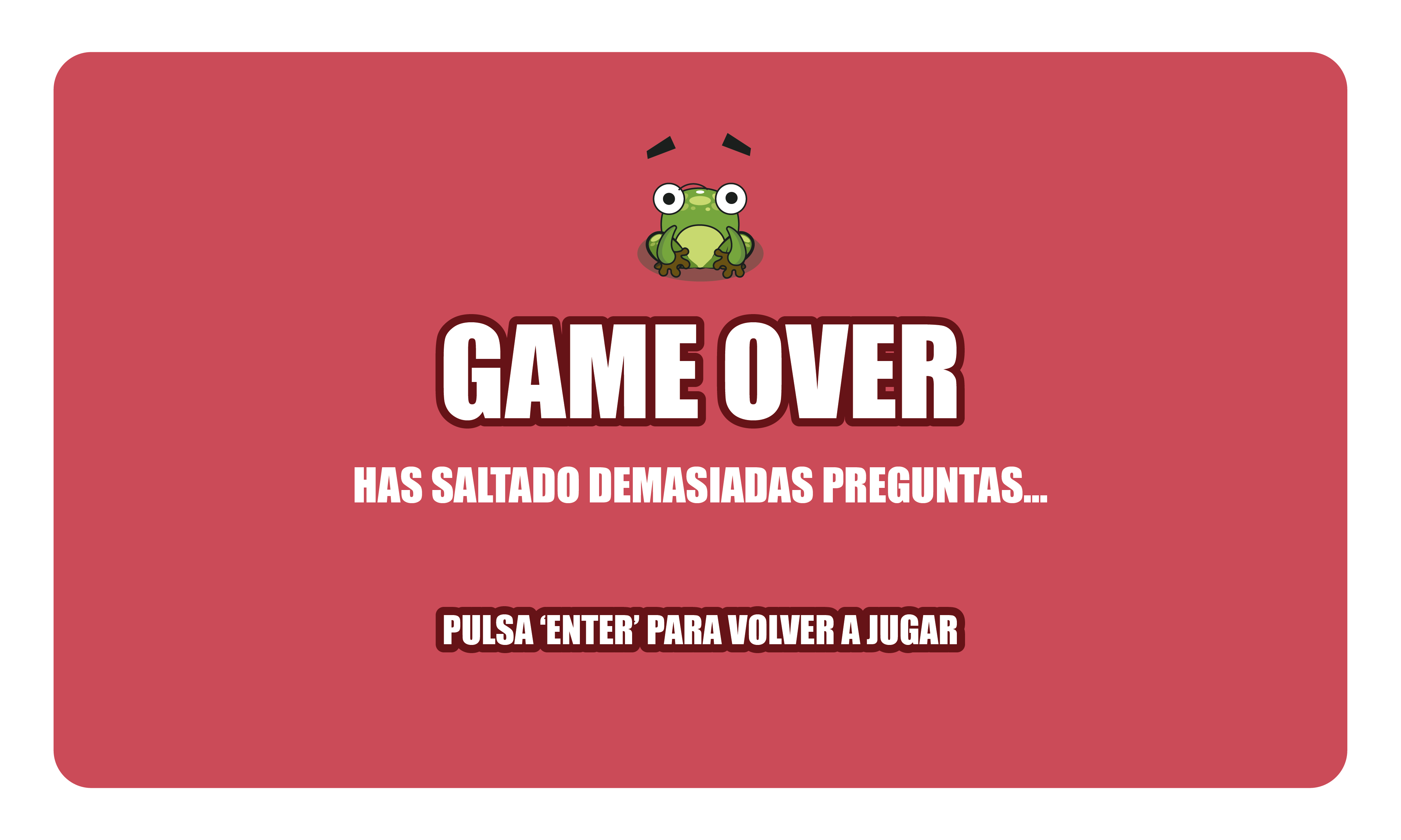 Game Over Screen
