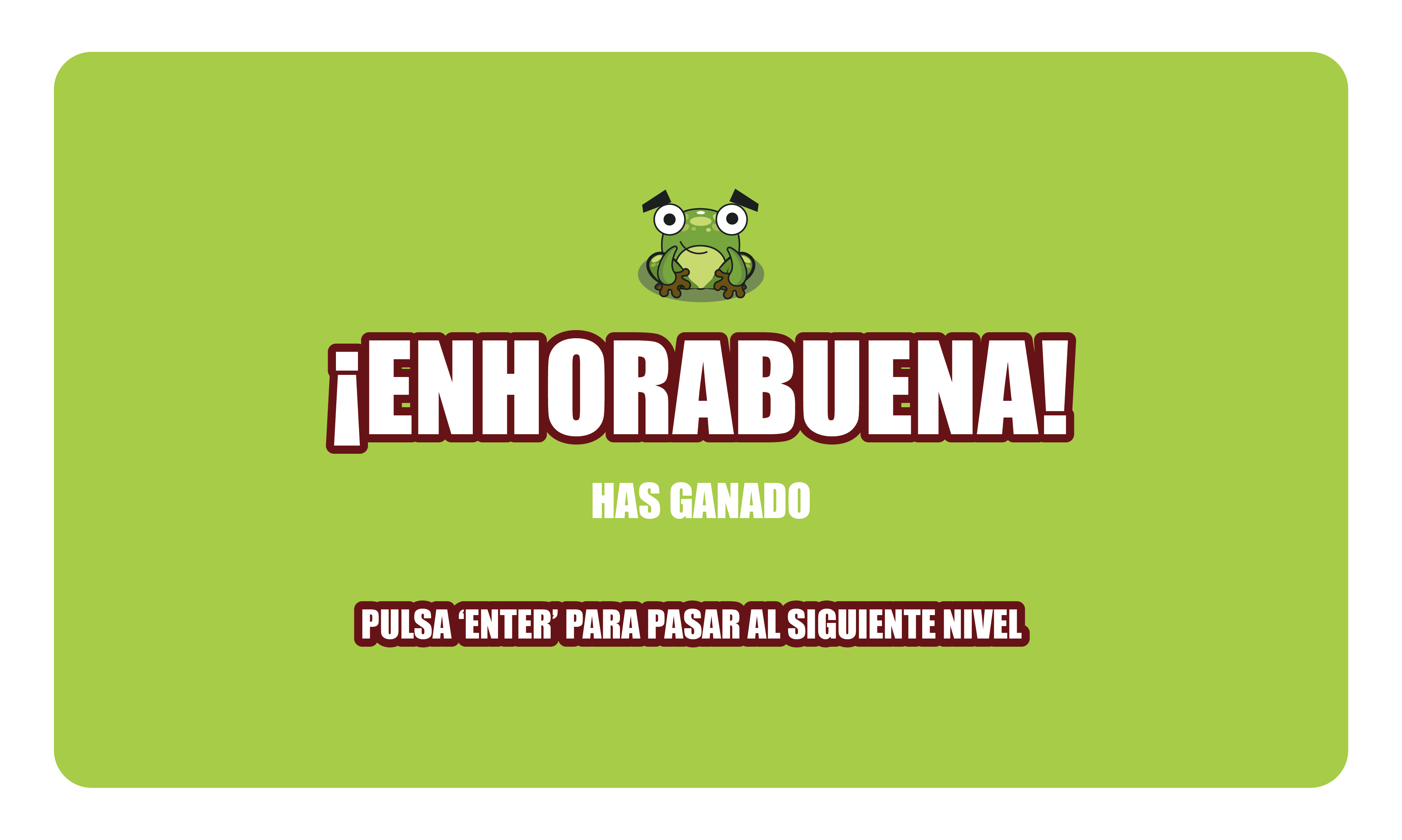 you win!